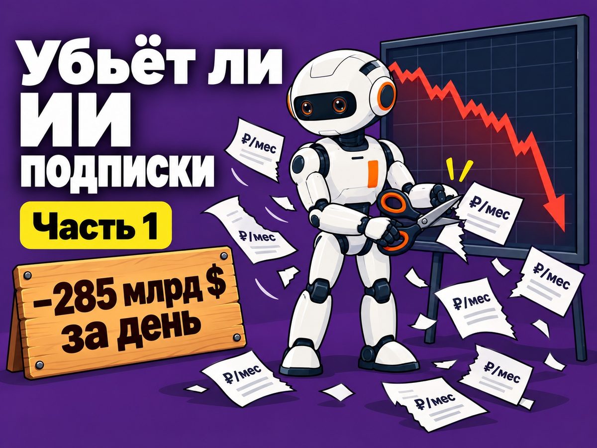 ИИ за один день сжёг на бирже 285 млрд долларов. Какие подписки он заменит следующими